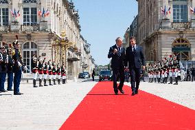 Emmanuel Macron Meets Donald Tusk - Nancy