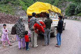 People Flee and Mourn After Border Strikes - Kashmir