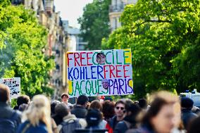 Rally In Support Cecile Kohler And Jacques Paris - Paris