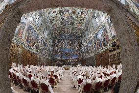 Pope Leo XIV Leads Mass with Cardinals at Sistine Chapel - Vatican