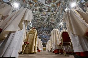 Pope Leo XIV Leads Mass with Cardinals at Sistine Chapel - Vatican