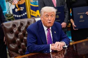 Donald Trump Signs Executive Orders - Washington