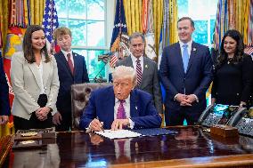 Donald Trump Signs Executive Orders - Washington