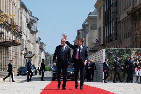 Emmanuel Macron Meets Donald Tusk - Nancy