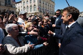 Emmanuel Macron Meets Donald Tusk - Nancy