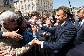 Emmanuel Macron Meets Donald Tusk - Nancy