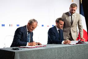 Signing of the treaty French-Polish Friendship and Strategy Pact between in Nancy