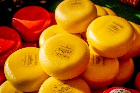 Gouda Cheese Market Illustrations - Netherlands