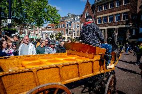 Gouda Cheese Market Illustrations - Netherlands