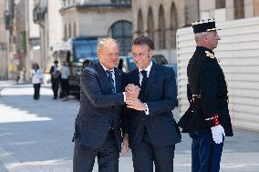 Emmanuel Macron Meets Donald Tusk - Nancy