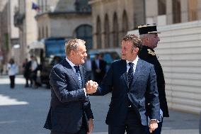 Emmanuel Macron Meets Donald Tusk - Nancy