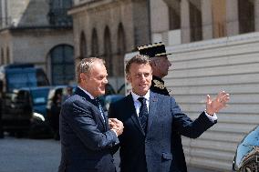 Emmanuel Macron Meets Donald Tusk - Nancy