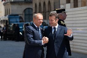 Emmanuel Macron Meets Donald Tusk - Nancy