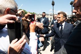 Emmanuel Macron Meets Donald Tusk - Nancy