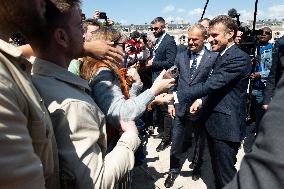 Emmanuel Macron Meets Donald Tusk - Nancy