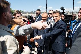 Emmanuel Macron Meets Donald Tusk - Nancy