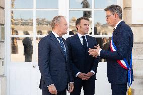 Emmanuel Macron Meets Donald Tusk - Nancy