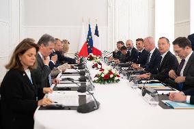 Emmanuel Macron Meets Donald Tusk - Nancy