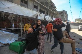Israeli Strike On Crowded Restaurant Kills 33 And Injures Dozens - Gaza