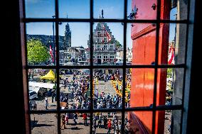 Gouda Cheese Market Illustrations - Netherlands