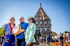 Gouda Cheese Market Illustrations - Netherlands