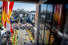 Gouda Cheese Market Illustrations - Netherlands