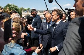 Emmanuel Macron Meets Donald Tusk - Nancy
