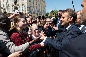 Emmanuel Macron Meets Donald Tusk - Nancy