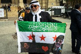 Syrians Welcome President Sharaa - Paris