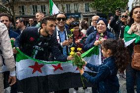 Syrians Welcome President Sharaa - Paris