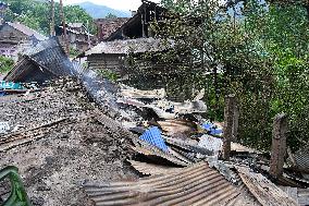 People Flee and Mourn After Border Strikes - Kashmir