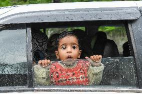 People Flee and Mourn After Border Strikes - Kashmir