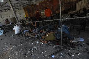 Israeli Strike On Crowded Restaurant Kills 33 And Injures Dozens - Gaza