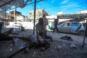 Israeli Strike On Crowded Restaurant Kills 33 And Injures Dozens - Gaza