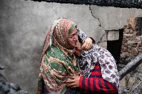 People Flee and Mourn After Border Strikes - Kashmir