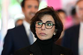 Rachida Dati Visits International Architecture Exhibition - Venise