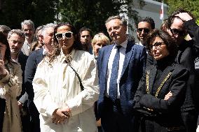 Rachida Dati Visits International Architecture Exhibition - Venise
