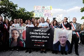 Rally In Support Cecile Kohler And Jacques Paris - Paris