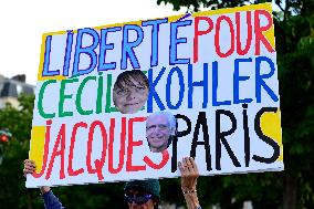 Rally In Support Cecile Kohler And Jacques Paris - Paris