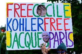 Rally In Support Cecile Kohler And Jacques Paris - Paris