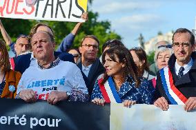Rally In Support Cecile Kohler And Jacques Paris - Paris