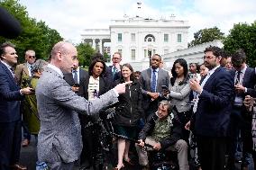 Stephen Miller talks to reporters - Washington