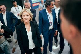 Valerie Pecresse at the Olympic Aquatic Center - Paris AJ