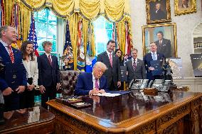 Donald Trump Signs Executive Orders - Washington