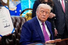 Donald Trump Signs Executive Orders - Washington
