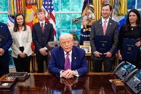 Donald Trump Signs Executive Orders - Washington