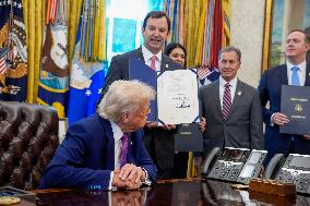 Donald Trump Signs Executive Orders - Washington