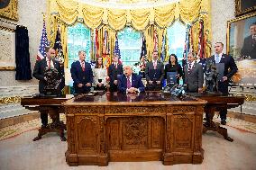 Donald Trump signs executive orders - Washington