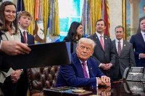 Donald Trump Signs Executive Orders - Washington