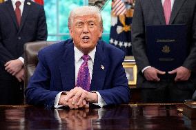 Donald Trump signs executive orders - Washington